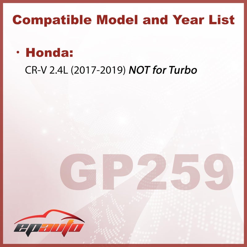 EPAuto GP259 (CA12259) Engine Air Filter Replacement for Honda CR-V 2.4L (2017-2019) â€“ Rigid Panel Filter for Improved Airflow and Fuel Efficiency - Image 2